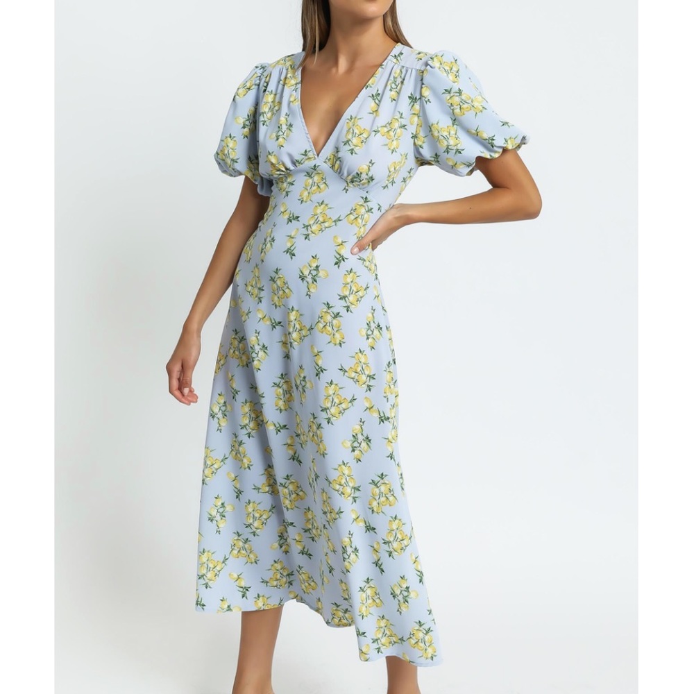 SHOWPO. Illinois Dress in Blue Floral